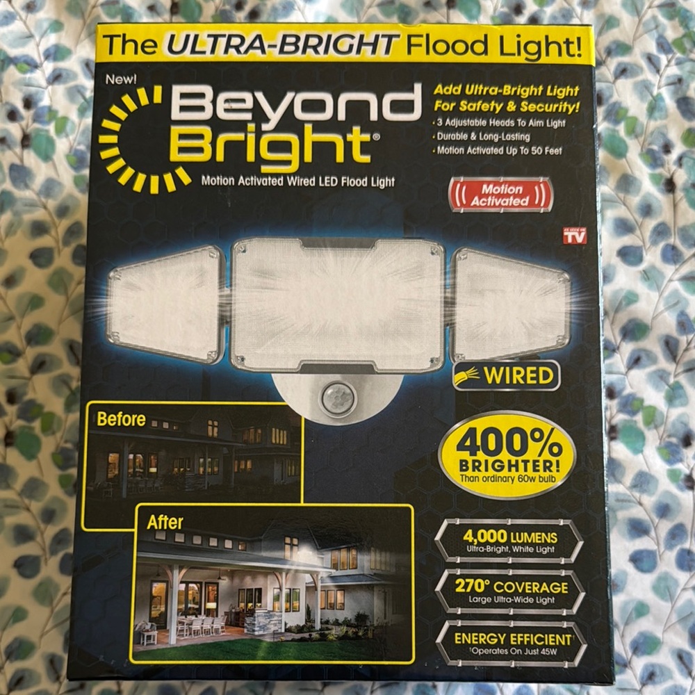 Beyond Bright Motion Activated LED Flood Light
